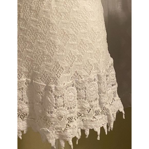 Temptation Positano Mini Skirt White Size Medium - Picture 2 of 4